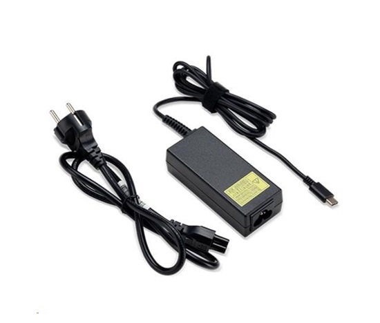 ACER Adaptér power Adaptor Acer 100W USB TYPE-C ADAPTER, BLACK, EU POWER CORD  - pro zařízení s AC adapterem Type-C