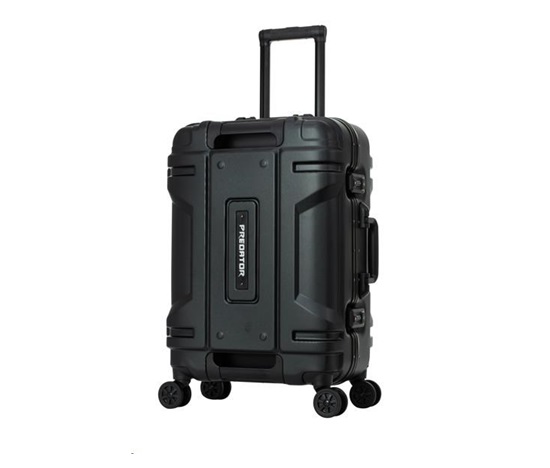 ACER Predator Robust Luggage 22" - černý, zesílený cestovní kufr, materiál: 100% polykarbonát, TSA kombinační zámek, 2 h
