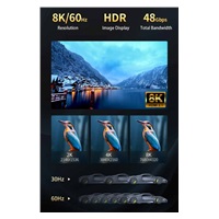 PREMIUMCORD Ultra High Speed HDMI 2.1 optický fiber kabel 8K@60Hz, zlacené 7m