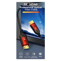 PREMIUMCORD Ultra High Speed HDMI 2.1 optický fiber kabel 8K@60Hz, zlacené 7m