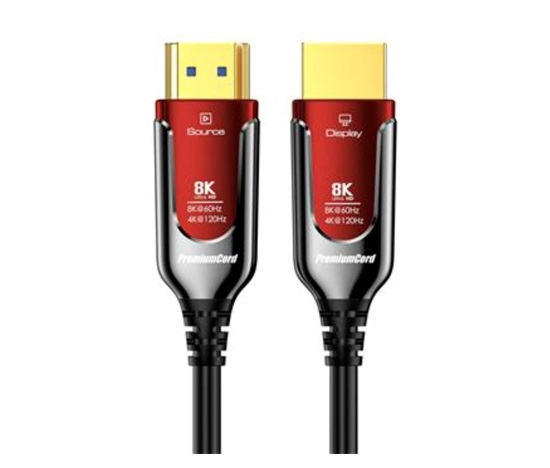 PREMIUMCORD Ultra High Speed HDMI 2.1 optický fiber kabel 8K@60Hz, zlacené 10m