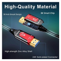 PREMIUMCORD Ultra High Speed HDMI 2.1 optický fiber kabel 8K@60Hz, zlacené 20m