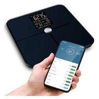 Salente BodyFit, chytrá osobní diagnostická fitness váha, Bluetooth, černá