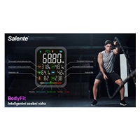 Salente BodyFit, chytrá osobní diagnostická fitness váha, Bluetooth, černá
