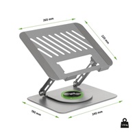 EVOLVEO CoolGuy, stojan pod notebook, 17", záruka 5 let, šedý