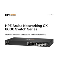 HPE Aruba Networking CX 6000 8p 10M/100M/1G Class4 PoE 2p SFP 1G 67W Switch