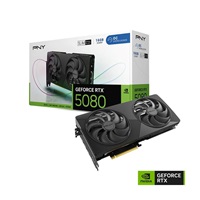 PNY VGA Nvidia GeForce RTX 5080 16GB OC Dual Fan slim, RTX 5080 OC, 16GB GDDR7, 3xDP, 1xHDMI
