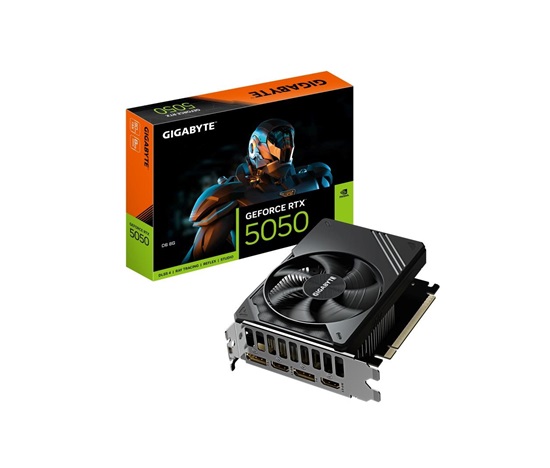 BAZAR - GIGABYTE VGA NVIDIA GeForce RTX 5050 D6 8G, RTX 5050, 8G GDDR6, 2xDP, 2xHDMI - Rozbaleno (Komplet)