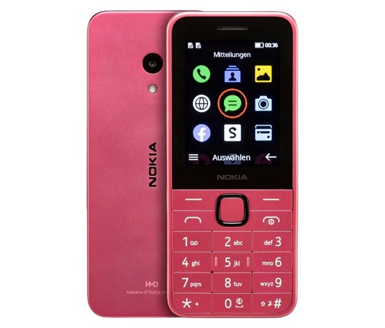 Nokia 225 Dual SIM, 4G, růžová (2024), (CZ, SK, HU)