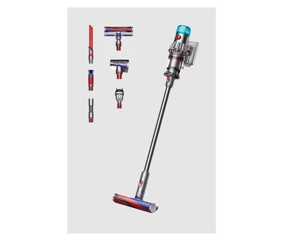 Dyson V12 Origin, tyčový aku vysavač, sací výkon 120 AW, 2 kg, HEPA filtrace, 3 režimy výkonu, příslušenství