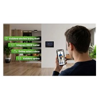 EVOLVEO DoorPhone ID-2, 2drátový videotelefon pro dva byty s RFID, otiskem prstu a podporou ONVIF kamer