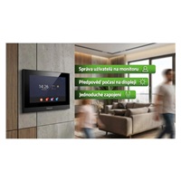 EVOLVEO DoorPhone ID-2, 2drátový videotelefon pro dva byty s RFID, otiskem prstu a podporou ONVIF kamer