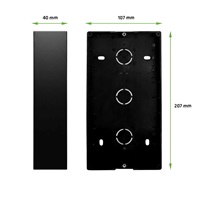EVOLVEO DoorPhone ID-2, 2drátový videotelefon pro dva byty s RFID, otiskem prstu a podporou ONVIF kamer