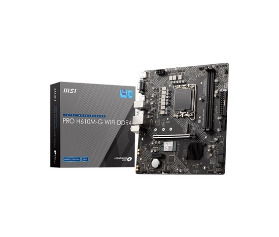 BAZAR - MSI MB Sc LGA1700 PRO H610M-G WIFI DDR4, Intel H610, 2xDDR4, 1xDP, 1xHDMI, 1xVGA, mATX - Po opravě (Bez příšluše