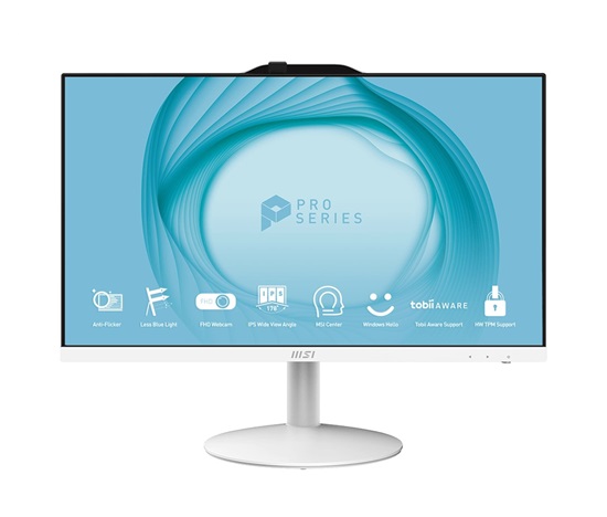 MSI AIO PRO AP242P 14M-1206EU, Intel Pentium G7400, 23.8 FHD, Anti-Glare, 8GB, 128GB SSD, N/A, W11 Pro, White