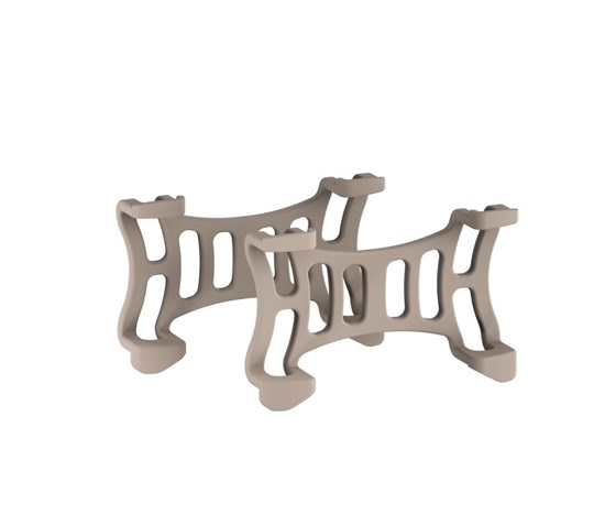 Tractive GPS DOG 6 - gumové spony, hnědá