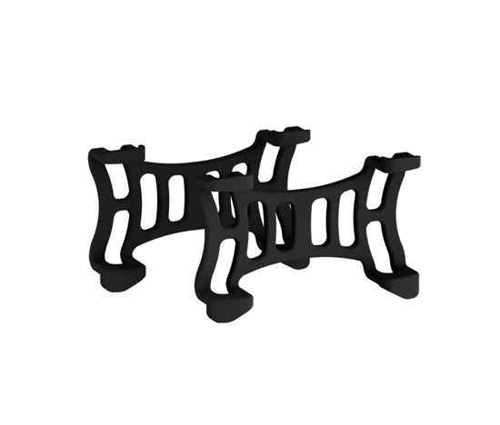 Tractive GPS DOG 6 - gumové spony, černá