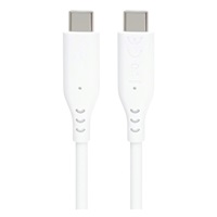 PREMIUMCORD Kabel USB-C na USB-C, 60W, 480Mbps, silikonový, bílý, 1,5m