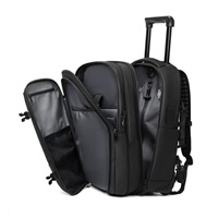 MYBALO JetRoll prostorný kompresní cestovní batoh a kufr 2v1