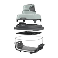 Ninja FN101EUSG Crispi, přenosná horkovzdušná fritéza, 4v1,zelená,příkon 1700 W, skleněné nádoby 1,4 l a 3,8 l, bez PFAS