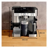 Ninja Luxe Café Premier ES601EU, 3v1 kávovar, stříbrný, mlýnek s váhou, technologie Barista Assist