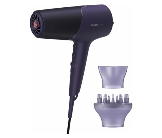 Philips Series 5000 BHD514/00 vysoušeč vlasů, fialový, 2300 W, ThermoShield, ionizační péče, 6 nastavení, Cool Shot