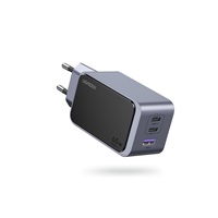 UGREEN síťová rychlonabíječka Nexode S 65W 3-Port, 2x USB-C,1x USB-A, GaN, stříbrná