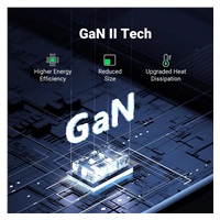 UGREEN síťová rychlonabíječka Nexode S 65W 3-Port, 2x USB-C,1x USB-A, GaN, stříbrná