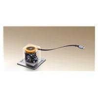 UGREEN síťová rychlonabíječka se zatahovacím kabelem 100W 3-Port, 2x USB-C, 1x USB-A, GaN, stříbrná