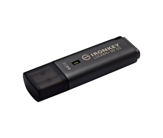 Kingston Flash Disk 64GB IronKey Locker Plus 50 G2, FIPS 197, AES-256