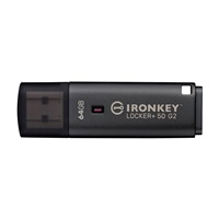 Kingston Flash Disk 64GB IronKey Locker Plus 50 G2, FIPS 197, AES-256