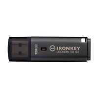 Kingston Flash Disk 128GB IronKey Locker Plus 50 G2, FIPS 197, AES-256