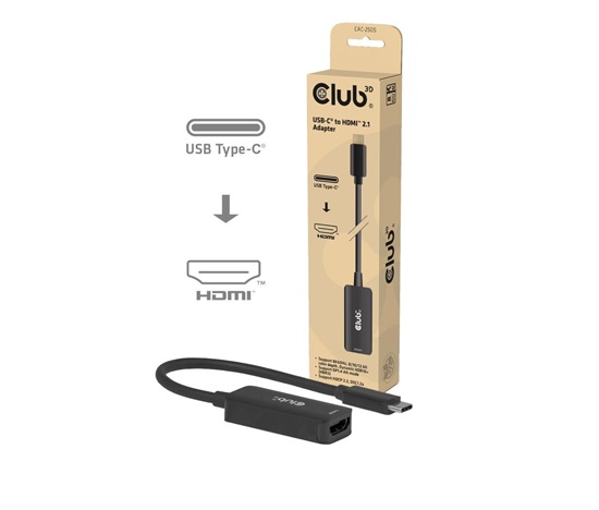 Club3D Adaptér USB-C na HDMI 2.1, 8K60Hz