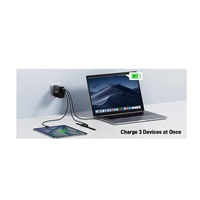 ACER Adapter 67W PD GaN charger,USB-C,USB-A,EU plug,Black