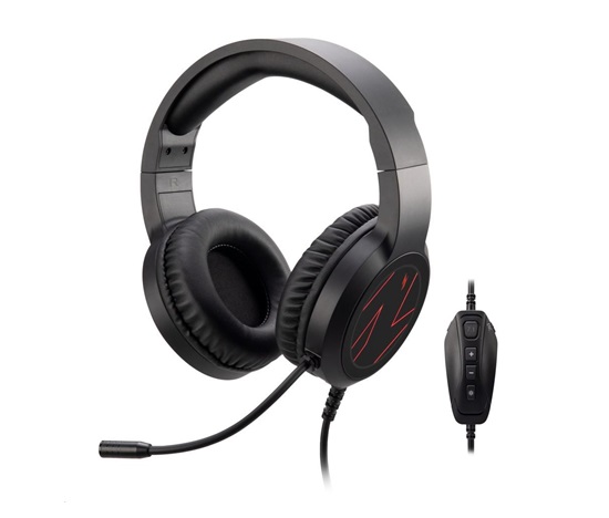 Acer sluchátka NITRO GAMING HEADSET 310 (NHW310),herní,audio kontrol box,20KHz,ENC,Black
