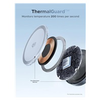 UGREEN magnetická bezdrátová nabíječka MagFlow Qi2.2 25W, MagSafe, stříbrná