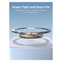 UGREEN magnetická bezdrátová nabíječka 2v1 MagFlow Qi2.2, 25W, MagSafe, stříbrná