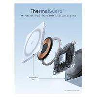 UGREEN magnetická bezdrátová nabíječka 2v1 MagFlow Qi2.2, 25W, MagSafe, stříbrná