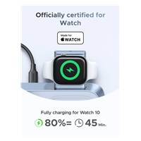 UGREEN magnetická bezdrátová nabíječka 3v1 MagFlow Qi2.2, 25W, MagSafe, stříbrná