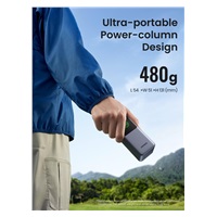 UGREEN powerbanka s rychlým nabíjením 20000mAh 3-port s displejem, Li-ion, 130W, 2x USB-C, 1x USB-A, stříbrná