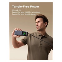 UGREEN powerbanka s rychlým nabíjením 20000mAh 3-port s displejem, Li-ion, 165W, 2x USB-C, 1x USB-A, stříbrná