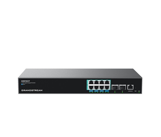 Grandstream GWN7821P managed network switch L3, 8x 2,5GbE, PoE