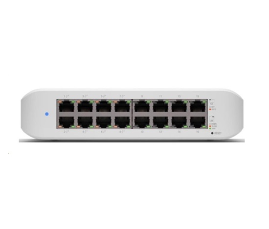 UBNT UniFi Switch USW-Lite-16-PoE [16xGigabit, 8x PoE out 45W, 802.3at/af, 16Gbps] - rozbaleno