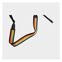 Polaroid Camera Strap Flat Rainbow Black