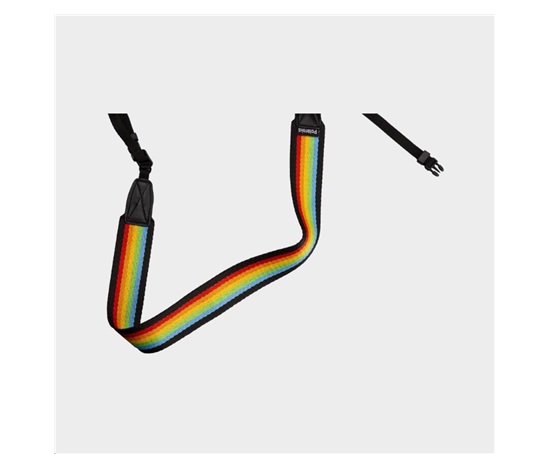 Polaroid Camera Strap Flat Rainbow Black