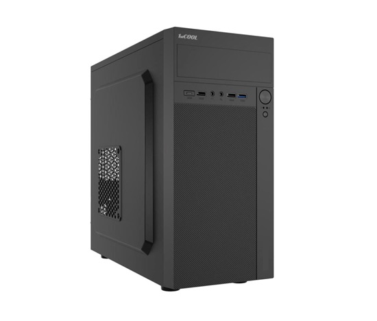 BAZAR - 1stCOOL skříň STEP Premium, micro tower, AU, USB 3.0, USB-C, 1x 120mm + 1x 80mm Fan, černá - Po opravě