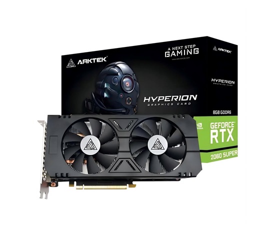 ARKTEK VGA NVIDIA GeForce RTX 2060 Super Hyperion 8GB, RTX 2060 Super, 8GB GDDR6, 1xDP, 1xHDMI, 1xDVI