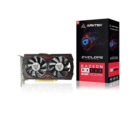 ARKTEK VGA  AMD Radeon RX 580 8GB V4, RX 580, 8GB GDDR5, 1xDP, 1xHDMI, 1xDVI