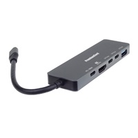 PremiumCord Adaptér USB-C na 4K@60Hz HDMI + 10G USB3.2 A + 10G 2x USB-C + PD