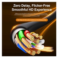 BAZAR - PREMIUMCORD Ultra High Speed HDMI 2.1 optický fiber kabel 8K@60Hz, zlacené 15m - Poškozený obal (Komplet)
